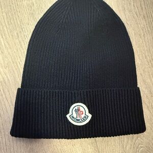 Moncler Black Beanie